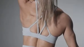 TYR Base Kinetic™ Women's Dual Strap Sports Bra - Heather 11 TYR Base Kinetic™ Women's Dual Strap Sports Bra - Heather - Image 11