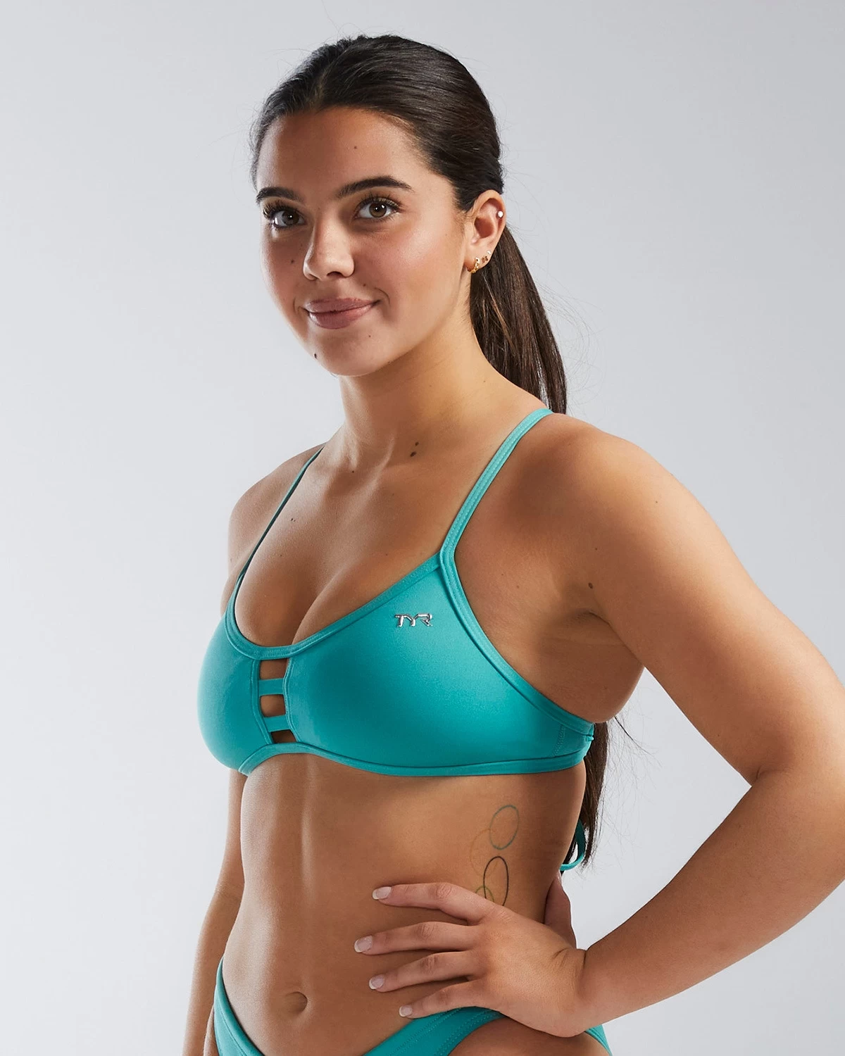 TYR Durafast Elite® Women's Pacific Tieback Top - Solid 3 TYR Durafast Elite® Women's Pacific Tieback Top - Solid - Image 3