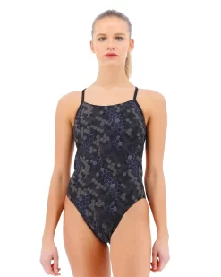 TYR Durafast EliteĀ® Women's Cutoutfit Swimsuit - Carbon Hex