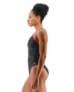 TYR Durafast Elite® Women's Diamond Controlfit Swimsuit - Blackout Camo 10 TYR Durafast Elite® Women's Diamond Controlfit Swimsuit - Blackout Camo -Tyr DFBC7A 001 alt03