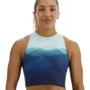 TYR Base Kinetic™ Women's Cropped High Neck Tank - Forge