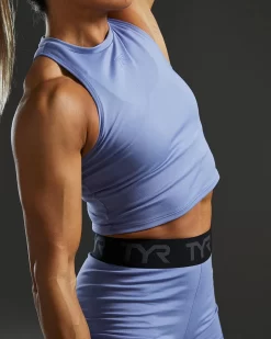 TYR Base Kinetic™ Women's Cropped High Neck Tank - Solid 17 TYR Base Kinetic™ Women's Cropped High Neck Tank - Solid -Tyr FGCHTS3A 986 alt07
