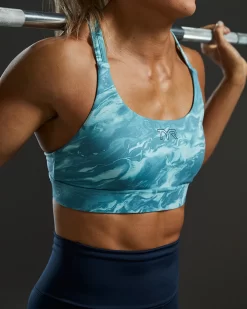 TYR Base Kinetic™ Women's Dual Strap Sports Bra - Aqueous -Tyr FGDSAQ3A 988 alt09