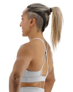 TYR Base Kinetic™ Women's High Neck Big Logo Sports Bra - Heather 14 TYR Base Kinetic™ Women's High Neck Big Logo Sports Bra - Heather -Tyr FGHSHL3A 254 alt04