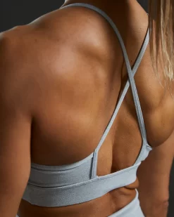 TYR Base Kinetic™ Women's High Neck Big Logo Sports Bra - Heather 20 TYR Base Kinetic™ Women's High Neck Big Logo Sports Bra - Heather -Tyr FGHSHL3A 254 alt10