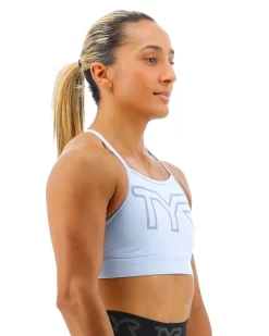 TYR Base Kinetic™ Women's High Neck Big Logo Sports Bra - Solid 13 TYR Base Kinetic™ Women's High Neck Big Logo Sports Bra - Solid -Tyr FGHSOL3A 926 alt06
