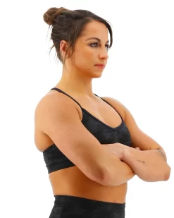 TYR Base Kinetic™ Women's V-Neck Sports Bra - Blackout Camo 15 TYR Base Kinetic™ Women's V-Neck Sports Bra - Blackout Camo -Tyr FGVBC3A 001 alt06