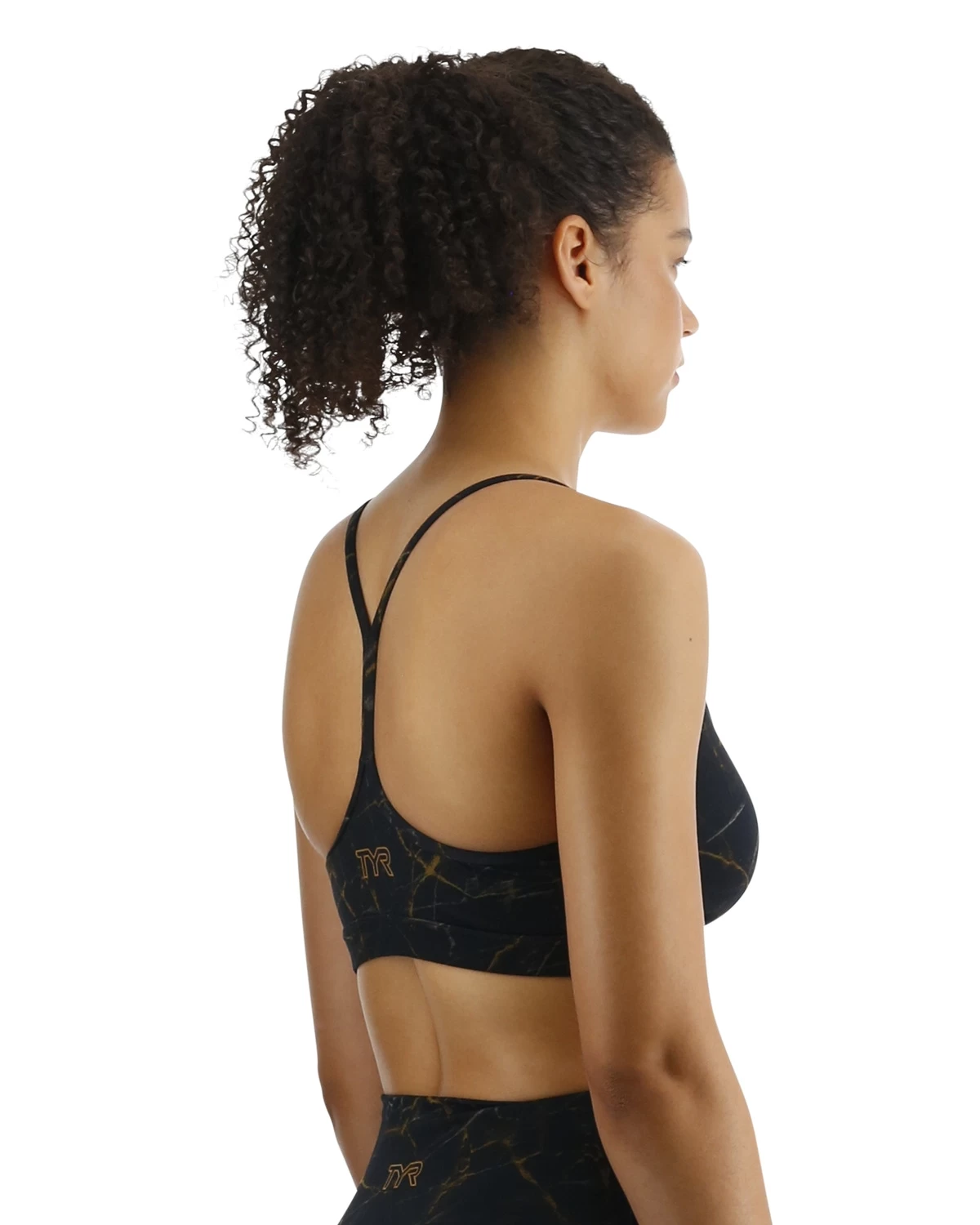 TYR Base Kinetic™ Women's V-Neck Sports Bra - Goldstone 5 TYR Base Kinetic™ Women's V-Neck Sports Bra - Goldstone - Image 5