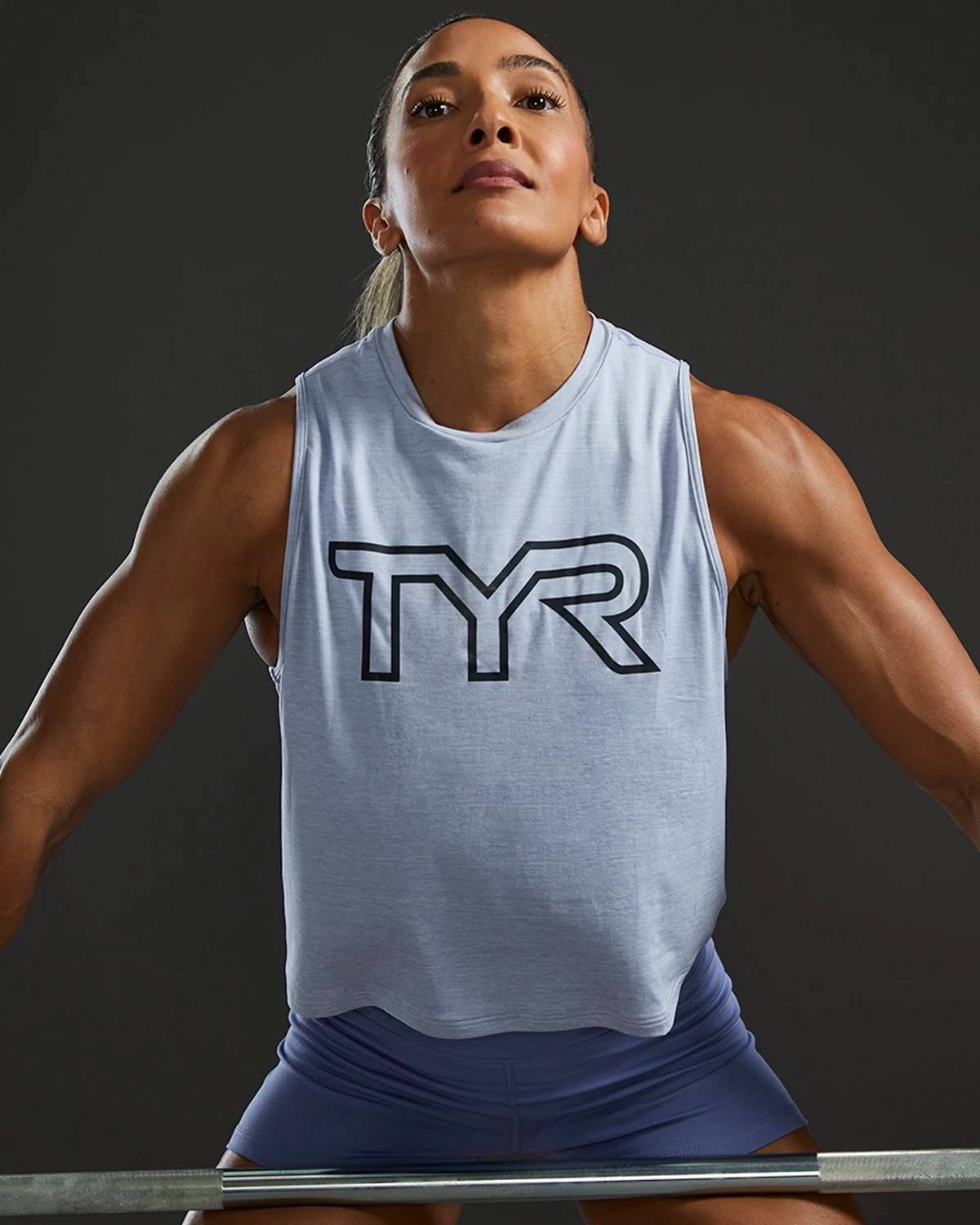 TYR ClimaDry™ Women's Cropped Tech Tank - Solid / Heather 7 TYR ClimaDry™ Women's Cropped Tech Tank - Solid / Heather - Image 7