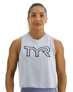 TYR ClimaDryâ„¢ Women's Cropped Tech Tank - Solid / Heather