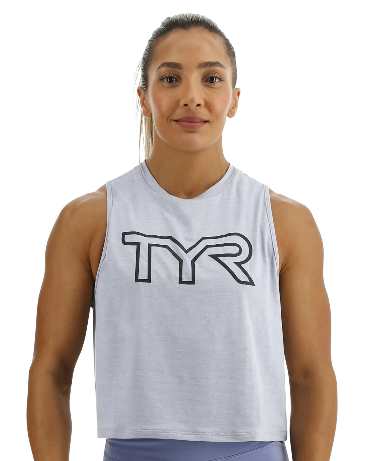 TYR ClimaDry™ Women's Cropped Tech Tank - Solid / Heather 1 TYR ClimaDry™ Women's Cropped Tech Tank - Solid / Heather