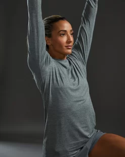 TYR ClimaDry™ Women's Raglan Long Sleeve Tee - Solid / Heather 16 TYR ClimaDry™ Women's Raglan Long Sleeve Tee - Solid / Heather -Tyr FPTLRS3A 966 alt07