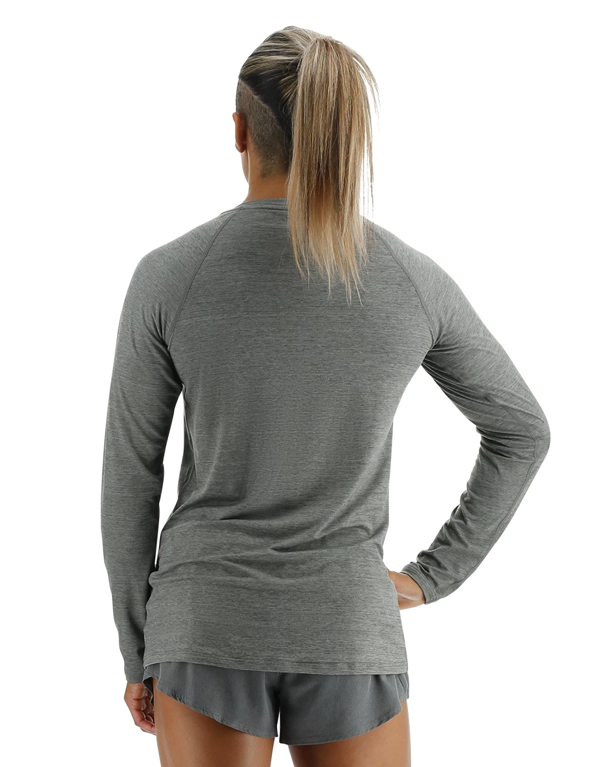 TYR ClimaDry™ Women's Raglan Long Sleeve Tee - Solid / Heather 2 TYR ClimaDry™ Women's Raglan Long Sleeve Tee - Solid / Heather - Image 2