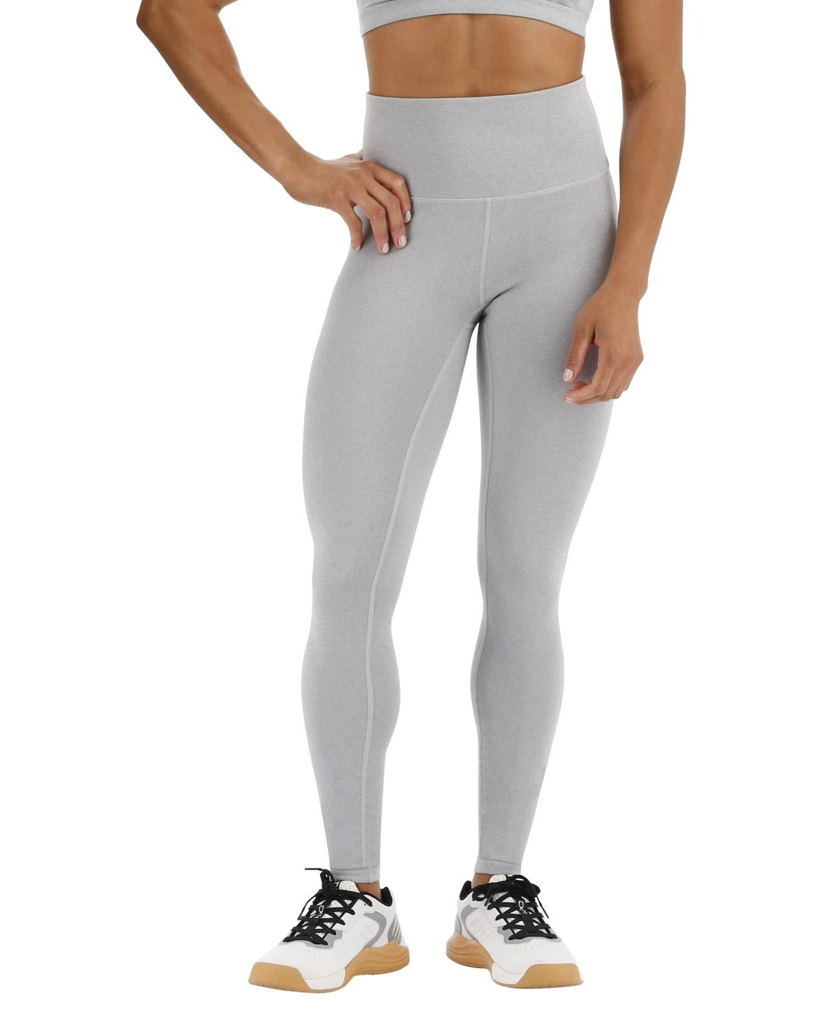 TYR Base Kinetic™ Women's High-Rise Full Length Leggings - Heather 1 TYR Base Kinetic™ Women's High-Rise Full Length Leggings - Heather
