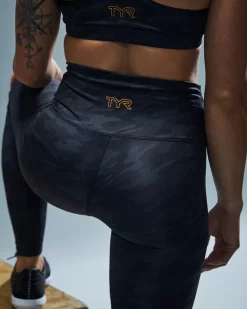 TYR Base Kinetic™ Women's High-Rise Full Length Leggings- Blackout Camo 19 TYR Base Kinetic™ Women's High-Rise Full Length Leggings- Blackout Camo -Tyr FTFMRB3A 001 alt10