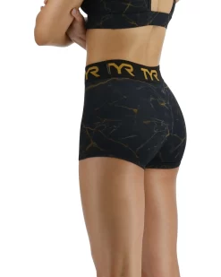 TYR Base Kinetic™ Women's Mid-Rise 2" Logo Short - Goldstone 8 TYR Base Kinetic™ Women's Mid-Rise 2" Logo Short - Goldstone -Tyr FTMLSG3A 001 alt03