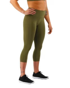 TYR Base Kinetic™ Women's High-Rise 3/4 Leggings - Solid 25 TYR Base Kinetic™ Women's High-Rise 3/4 Leggings - Solid -Tyr FTTMRS3A 932 alt06