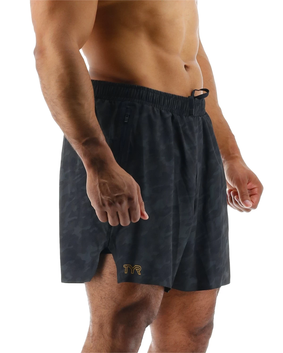 TYR Hydrosphere™ Men's Unlined 6" Momentum Shorts - Blackout Camo 6 TYR Hydrosphere™ Men's Unlined 6" Momentum Shorts - Blackout Camo - Image 6