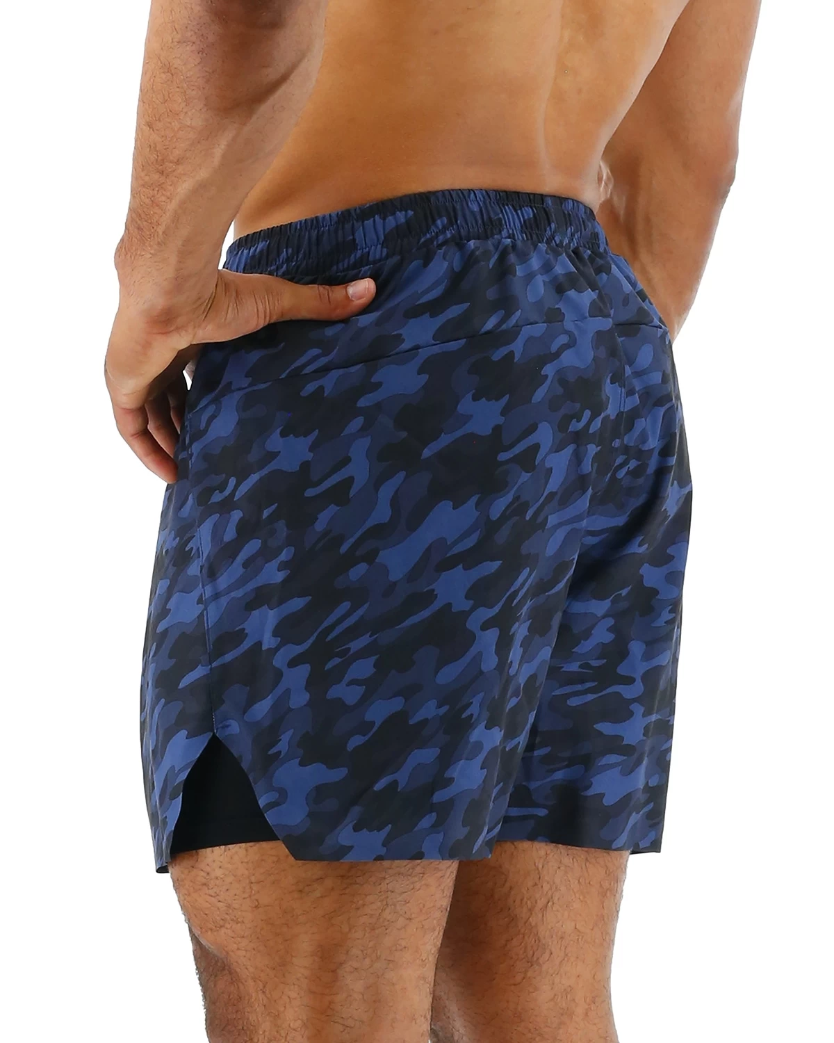 TYR Hydrosphere™ Men's Unlined 6" Momentum Shorts - Midnight Camo 4 TYR Hydrosphere™ Men's Unlined 6" Momentum Shorts - Midnight Camo - Image 4