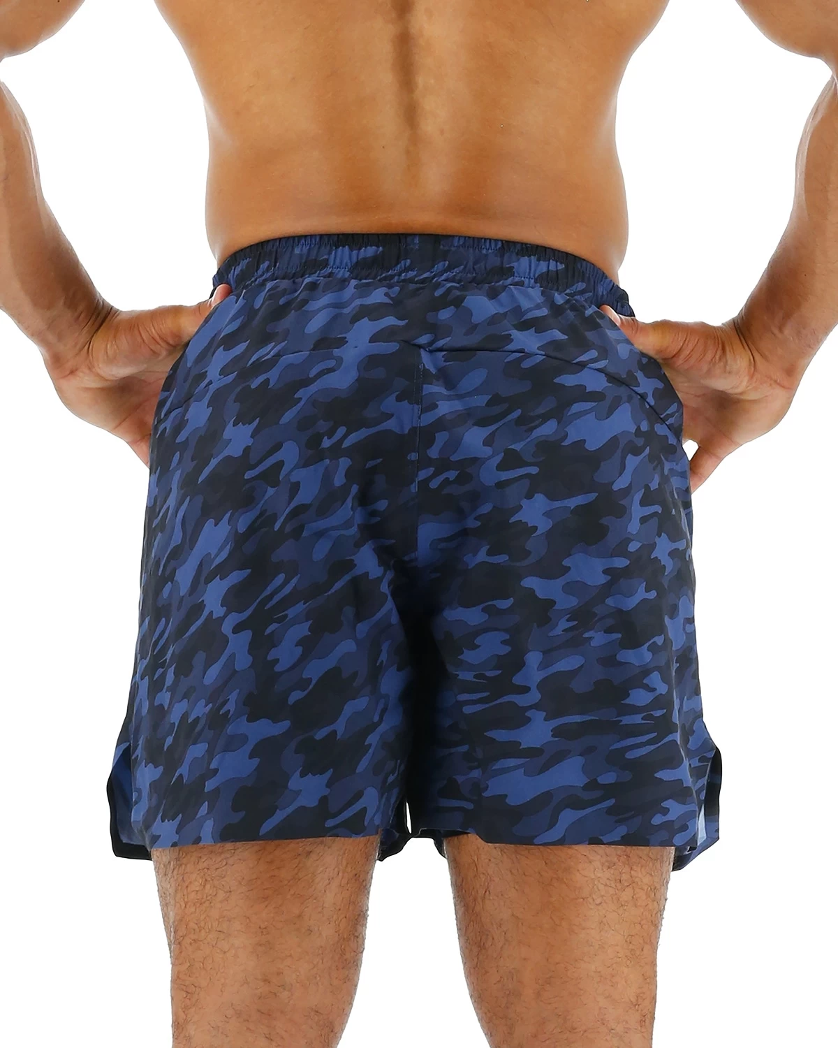 TYR Hydrosphere™ Men's Unlined 6" Momentum Shorts - Midnight Camo 2 TYR Hydrosphere™ Men's Unlined 6" Momentum Shorts - Midnight Camo - Image 2