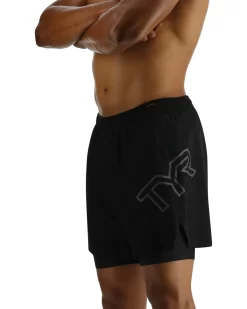 TYR Hydrosphere™ Men's Lined 6" Momentum Big Logo Shorts - Solid 7 TYR Hydrosphere™ Men's Lined 6" Momentum Big Logo Shorts - Solid -Tyr MMSLSL3A 001 alt02
