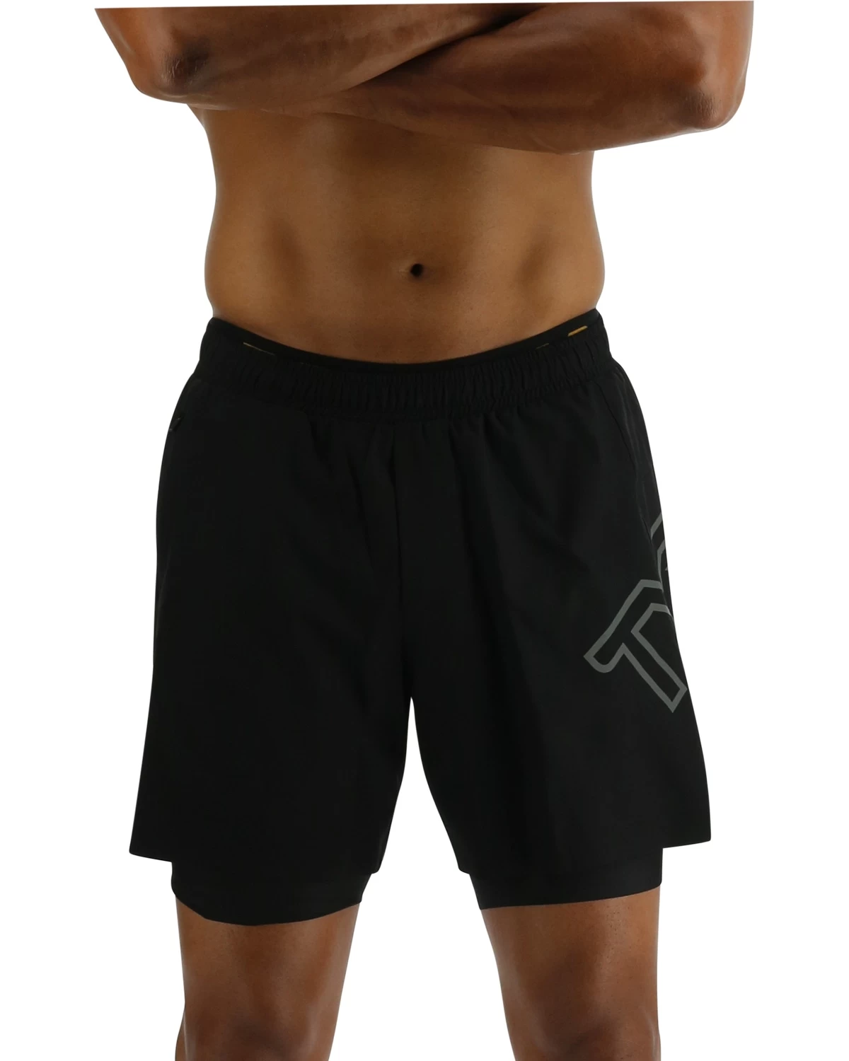 TYR Hydrosphere™ Men's Lined 6" Momentum Big Logo Shorts - Solid 1 TYR Hydrosphere™ Men's Lined 6" Momentum Big Logo Shorts - Solid