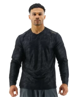 TYR Airtec™ Men's Long Sleeve Tee - Blackout Camo