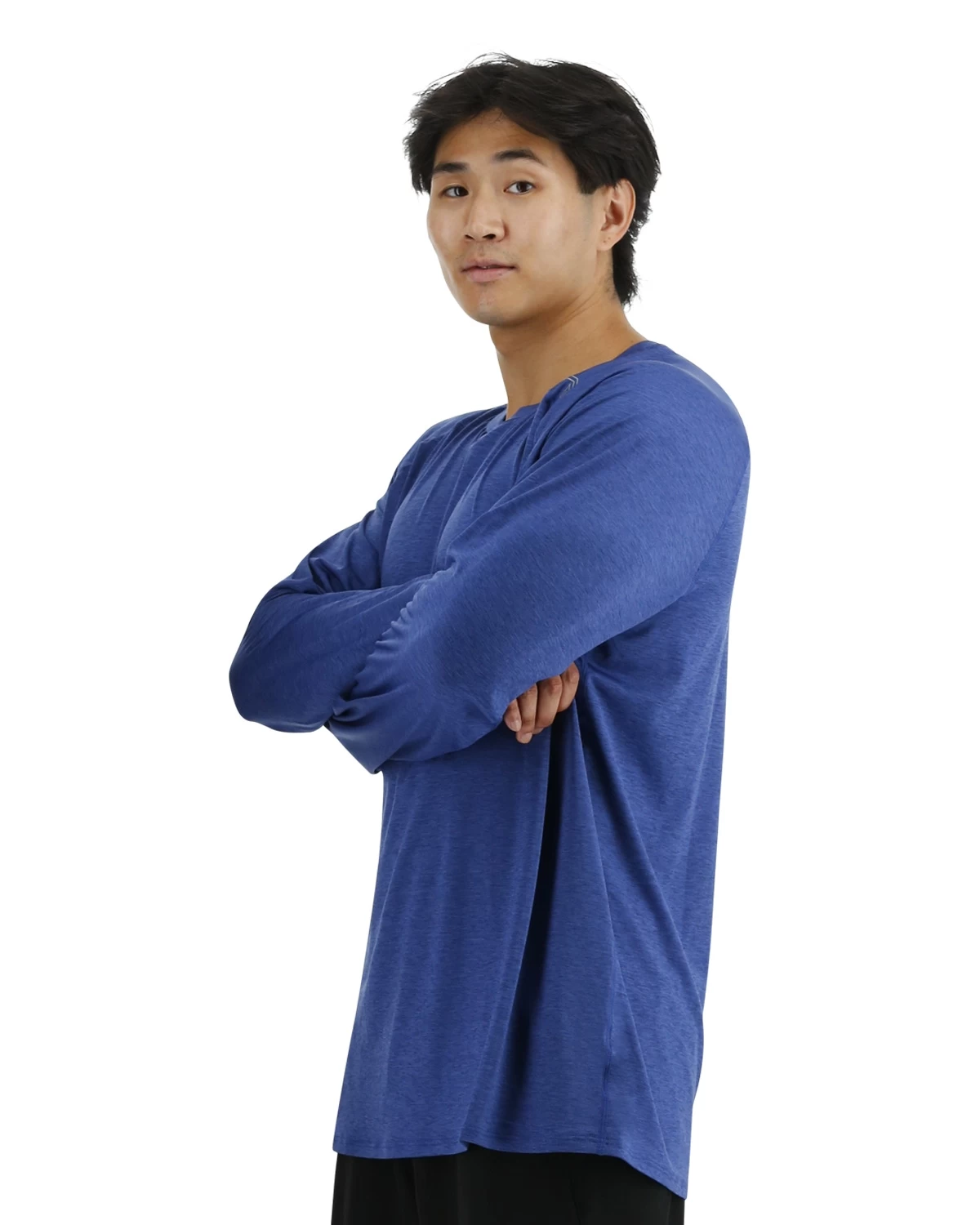 TYR ClimaDry™ Men's Raglan Long Sleeve Tech Tee - Solid / Heather 3 TYR ClimaDry™ Men's Raglan Long Sleeve Tech Tee - Solid / Heather - Image 3