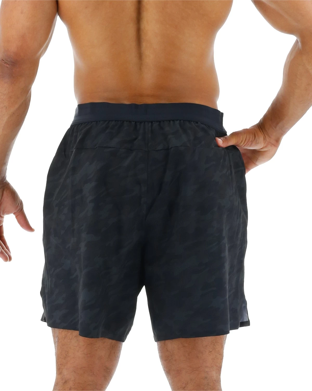 TYR Hydrosphere™ Men's Lined 9" Unbroken Shorts - Blackout Camo 2 TYR Hydrosphere™ Men's Lined 9" Unbroken Shorts - Blackout Camo - Image 2