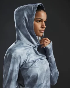 TYR SunDefense™ Women's Vented Hooded Shirt - Turbulent -Tyr PLHTUR7A 988 alt10