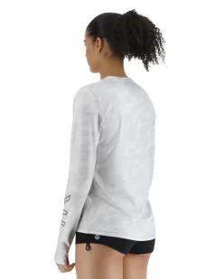 TYR SunDefense™ Women's Vented Long Sleeve Crew Shirt - Camohex -Tyr PLSCAX7A 990 alt04