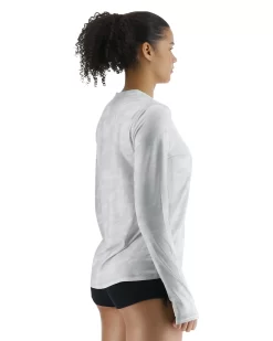 TYR SunDefense™ Women's Vented Long Sleeve Crew Shirt - Camohex -Tyr PLSCAX7A 990 alt05