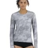TYR SunDefense™ Women's Vented Long Sleeve Crew Shirt - Turbulent