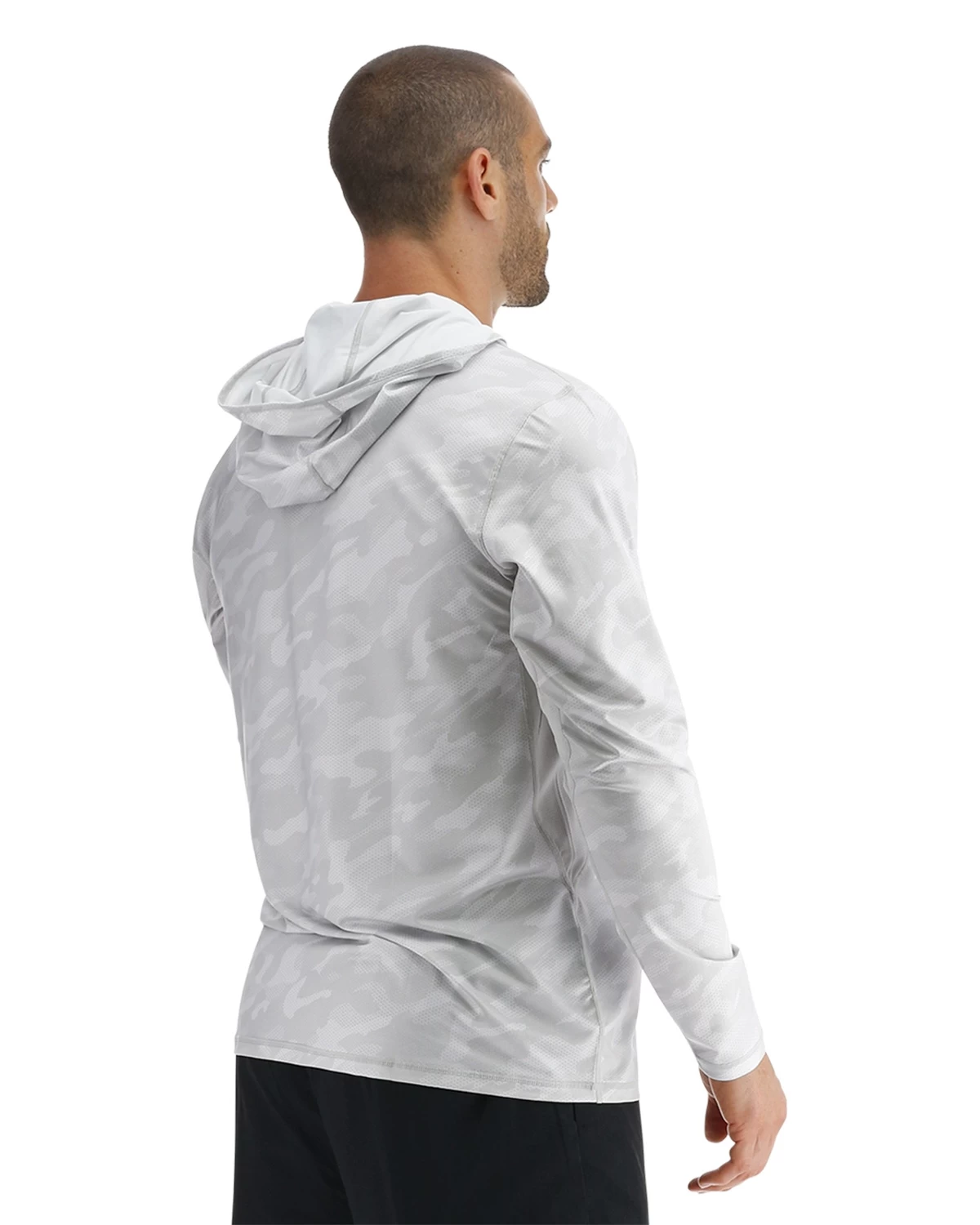 TYR SunDefense™ Men's Vented Hooded Shirt - Camohex 5 TYR SunDefense™ Men's Vented Hooded Shirt - Camohex - Image 5