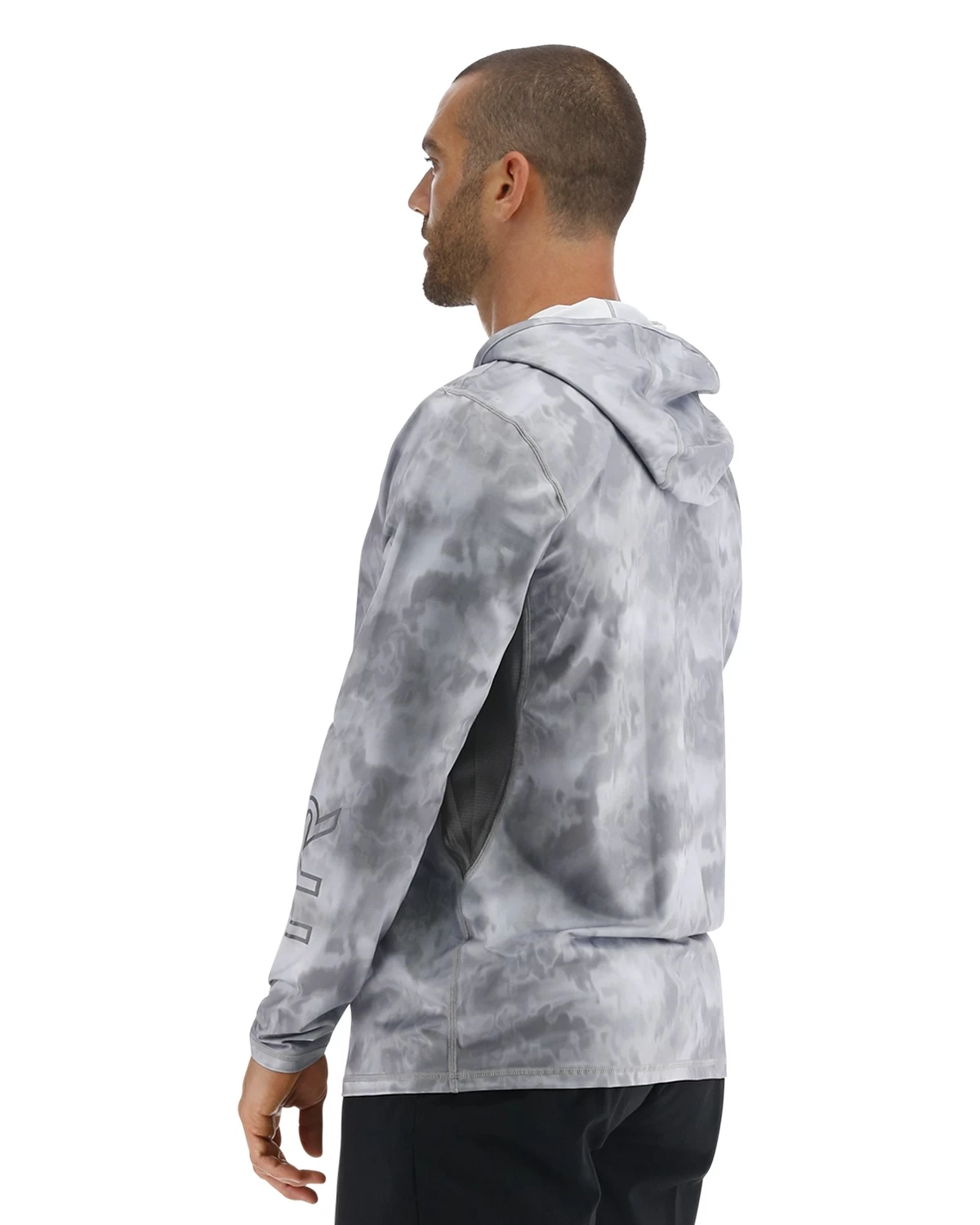 TYR SunDefense™ Men's Vented Hooded Shirt - Turbulent 3 TYR SunDefense™ Men's Vented Hooded Shirt - Turbulent - Image 3