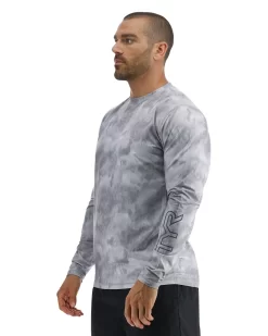 TYR SunDefense™ Men's Vented Long Sleeve Crew Shirt - Turbulent -Tyr PMLSTU7A 988 alt04