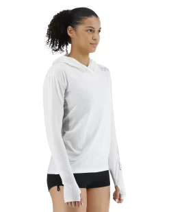 TYR SunDefense™ Women's Vented Hooded Shirt - Solid -Tyr TSFPLH7A 100 alt06