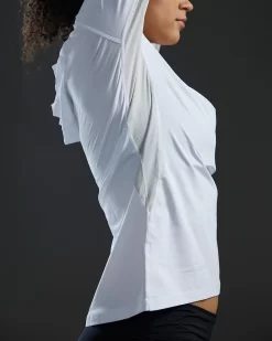 TYR SunDefense™ Women's Vented Hooded Shirt - Solid -Tyr TSFPLH7A 100 alt08