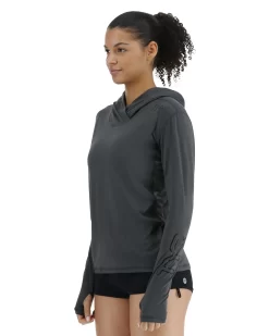 TYR SunDefense™ Women's Vented Long Sleeve Crew Shirt - Solid -Tyr TSFPLH7A 927 alt03