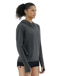 TYR SunDefense™ Women's Vented Long Sleeve Crew Shirt - Solid -Tyr TSFPLH7A 927 alt06