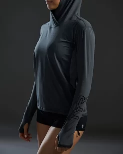 TYR SunDefense™ Women's Vented Long Sleeve Crew Shirt - Solid -Tyr TSFPLH7A 927 alt10