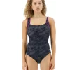 TYR Durafast Elite® Women's Square Neck Controlfit Swimsuit - Blackout Camo