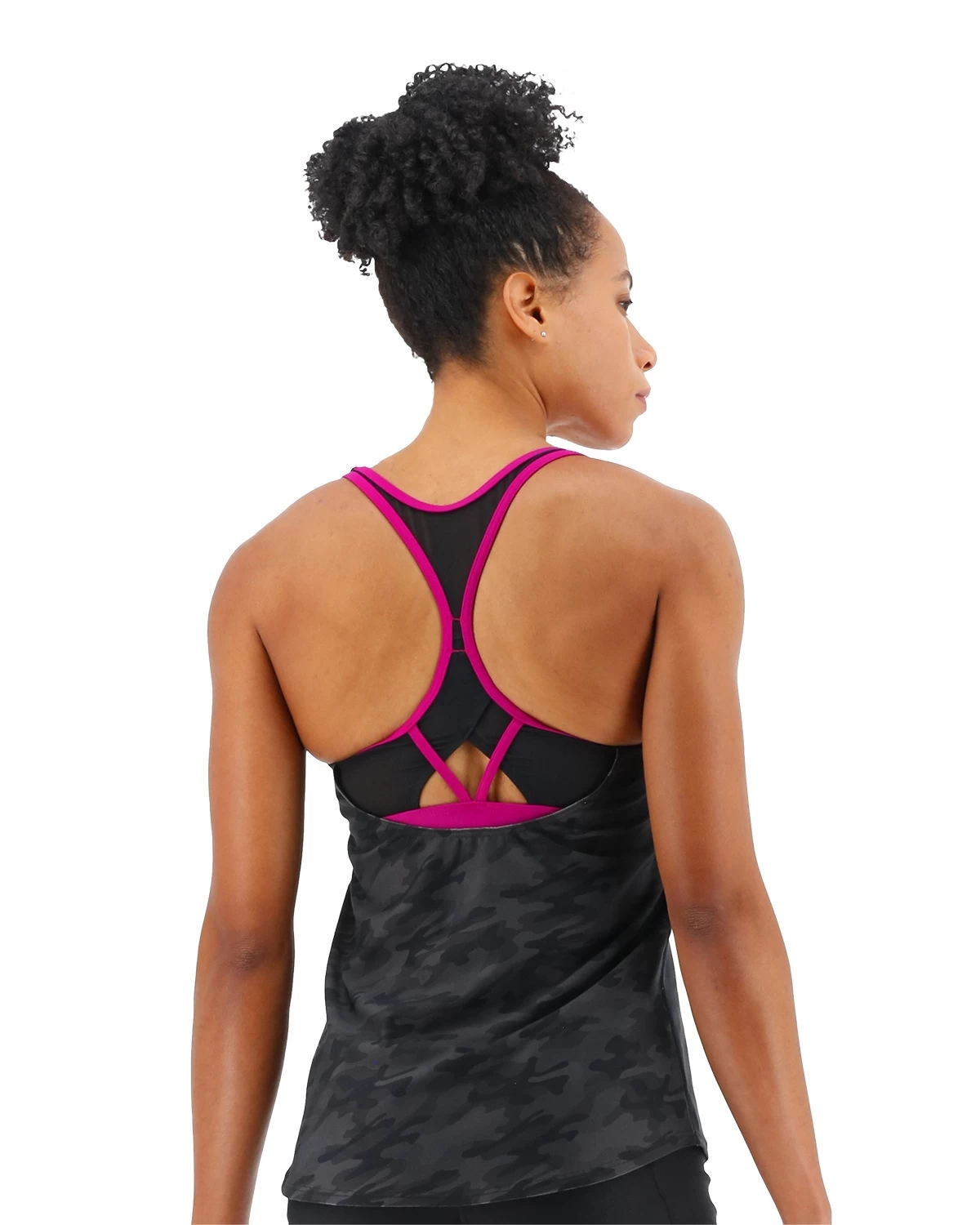 TYR Durafast Elite® Women's Taylor Tank - Blackout Camo 2 TYR Durafast Elite® Women's Taylor Tank - Blackout Camo - Image 2