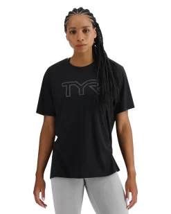 TYR UltraSoft Women's Big Logo Tri-Blend Tech Tee -Tyr USSTMC3AF 001 alt06