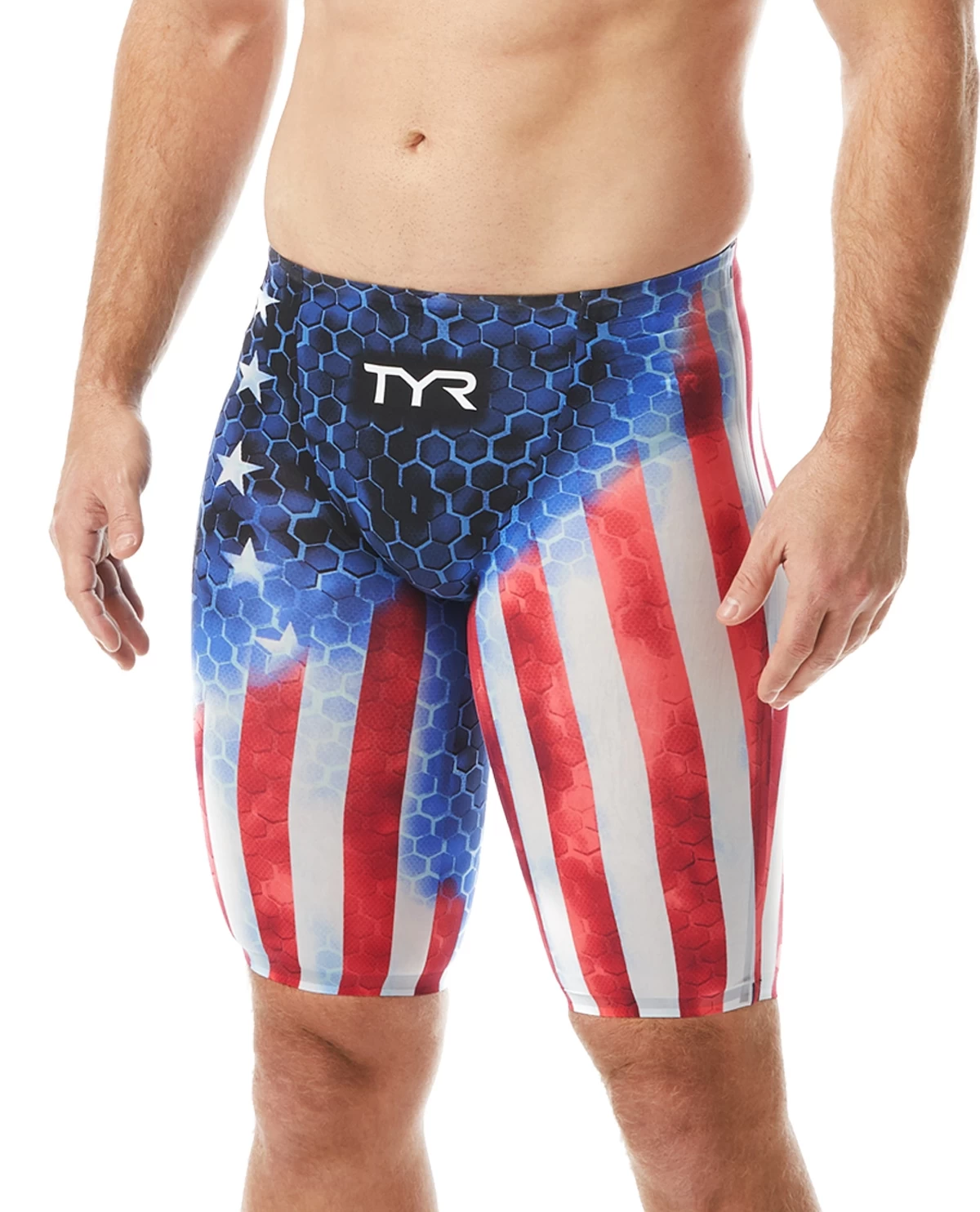 TYR Men's Avictor® High Jammer - Supernova USA 1 TYR Men's Avictor® High Jammer - Supernova USA