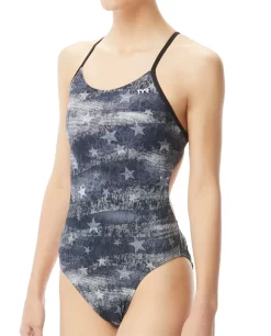 TYR Durafast One® Women’s Cutoutfit Swimsuit - American Dream -Tyr cadr7a 088 alt05