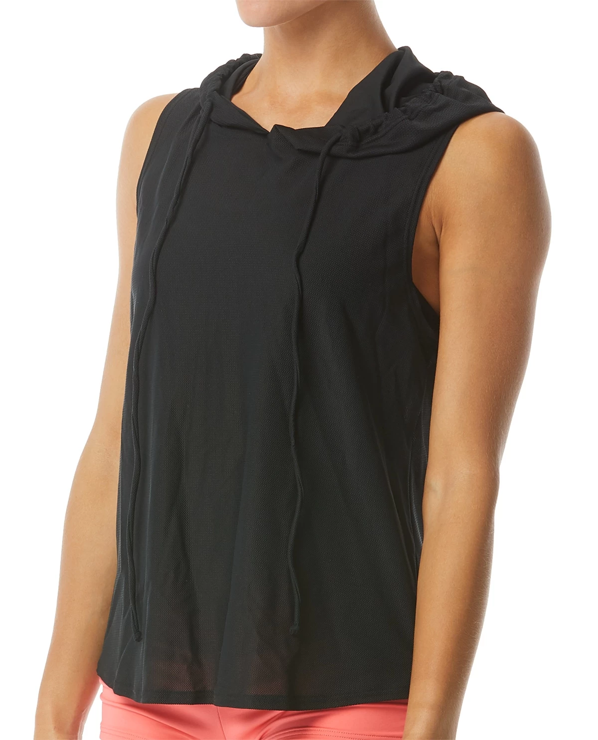TYR Women's Nora Mesh Cropped Hoodie 2 TYR Women's Nora Mesh Cropped Hoodie - Image 2