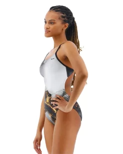TYR Durafast Elite® Women's Cutoutfit Swimsuit - Pyrite 12 TYR Durafast Elite® Women's Cutoutfit Swimsuit - Pyrite -Tyr cpyr7a 751 alt04