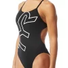 TYR Durafast One® Women's Cutoutfit Big Logo Swimsuit
