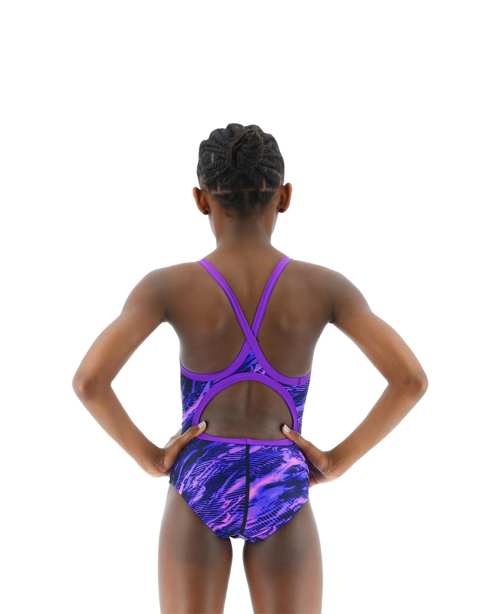 TYR Durafast Lite® Girls' Diamondfit Swimsuit - Cadence 2 TYR Durafast Lite® Girls' Diamondfit Swimsuit - Cadence - Image 2